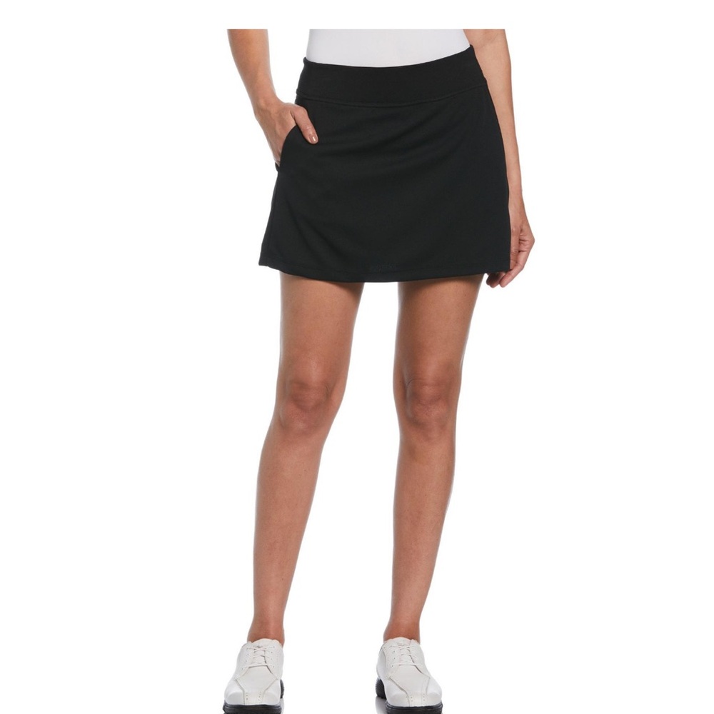 PGA Tour Black 16” Golf Skort